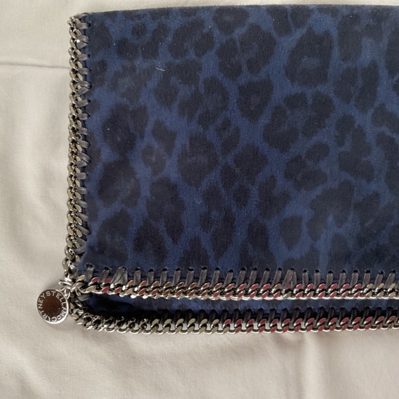 $1295 Stella McCartney blue and black Falabella animal clutch - Picture 2 of 5